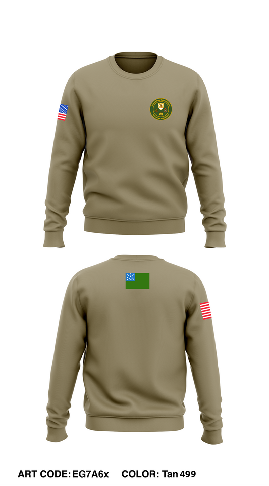 Vermont ARNG G4 Core Men's Crewneck Performance Sweatshirt - EG7A6x