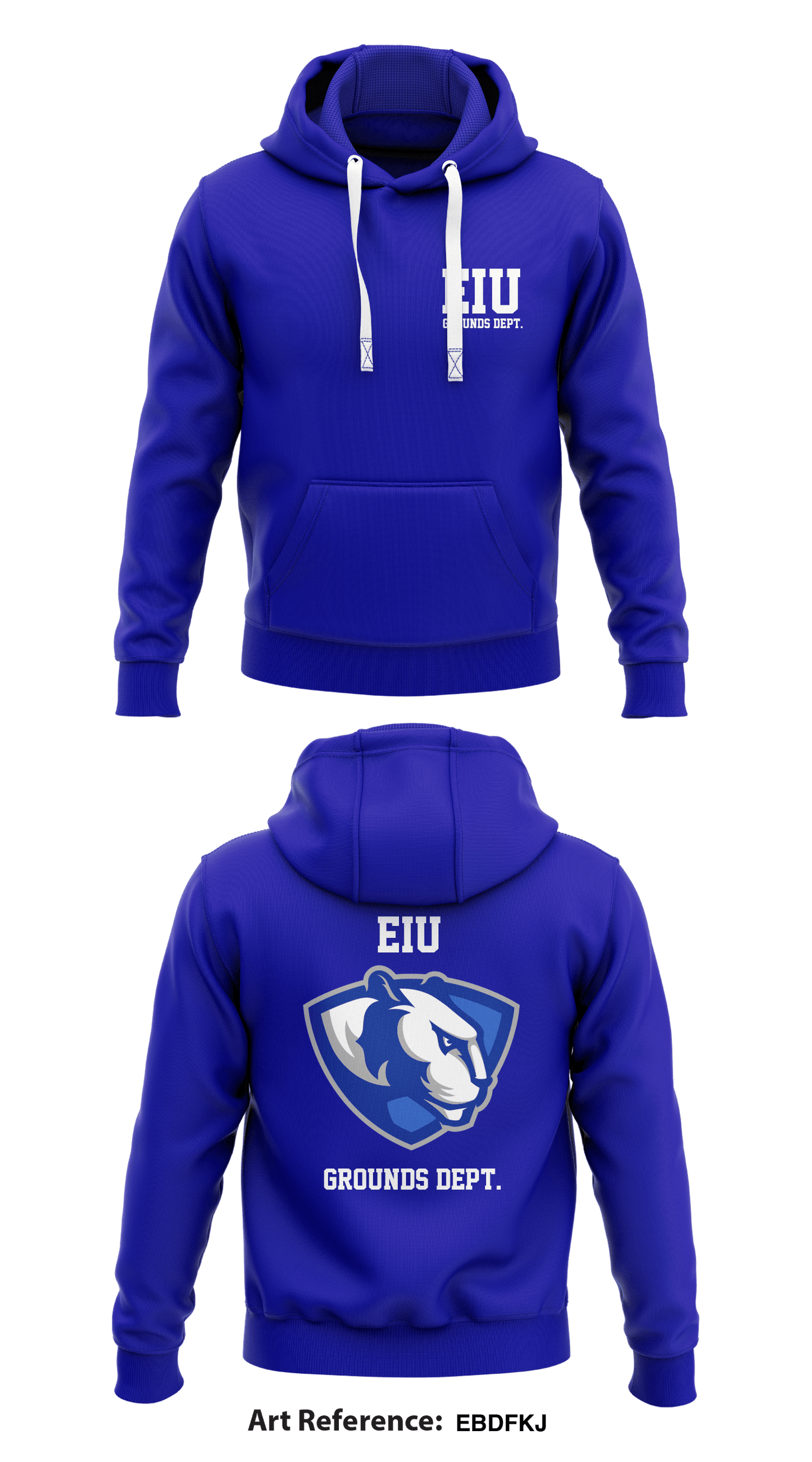 EIU Grounds Dept. Store 1 Core Men s Hooded Performance Sweatshirt E Emblem Athletic