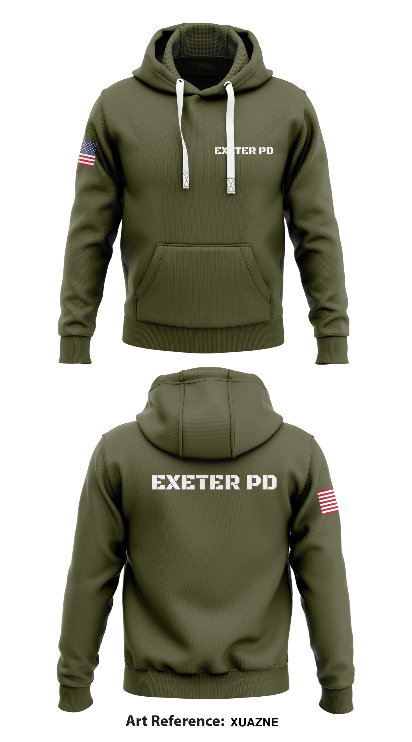 EXETER PD Store 1  Core Men's Hooded Performance Sweatshirt - xUAZne