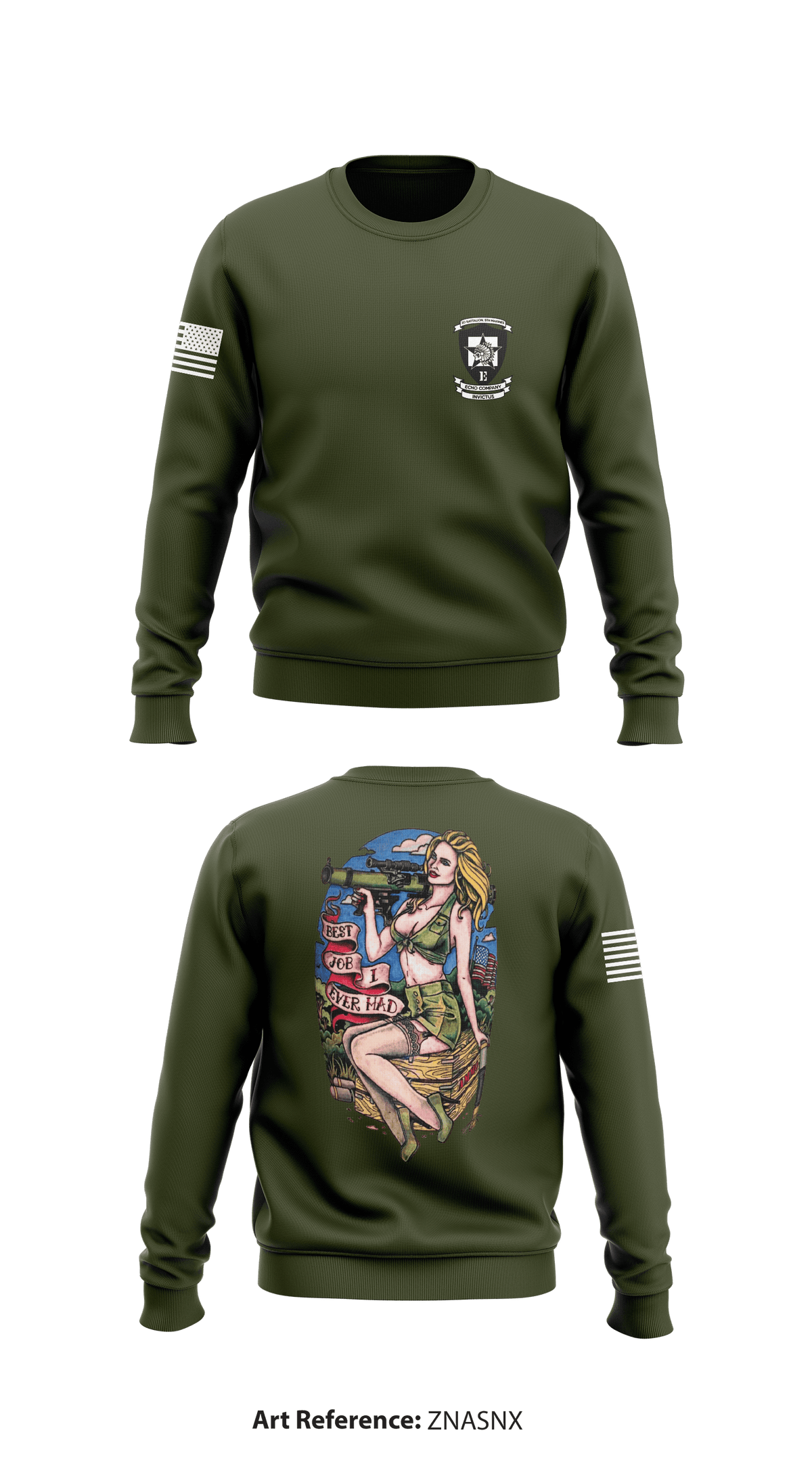 Echo Co. Weapons Plt. Assault  Store 1 Core Men's Crewneck Performance Sweatshirt - ZnaSNx