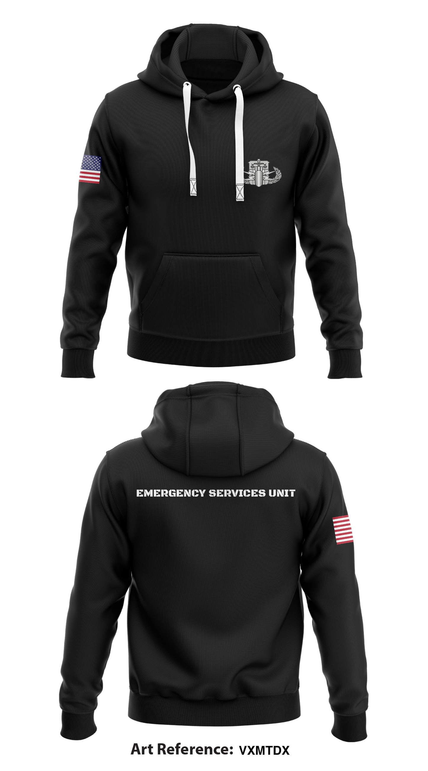 Emergency Services Unit  Store 1  Core Men's Hooded Performance Sweatshirt - VXMTdx