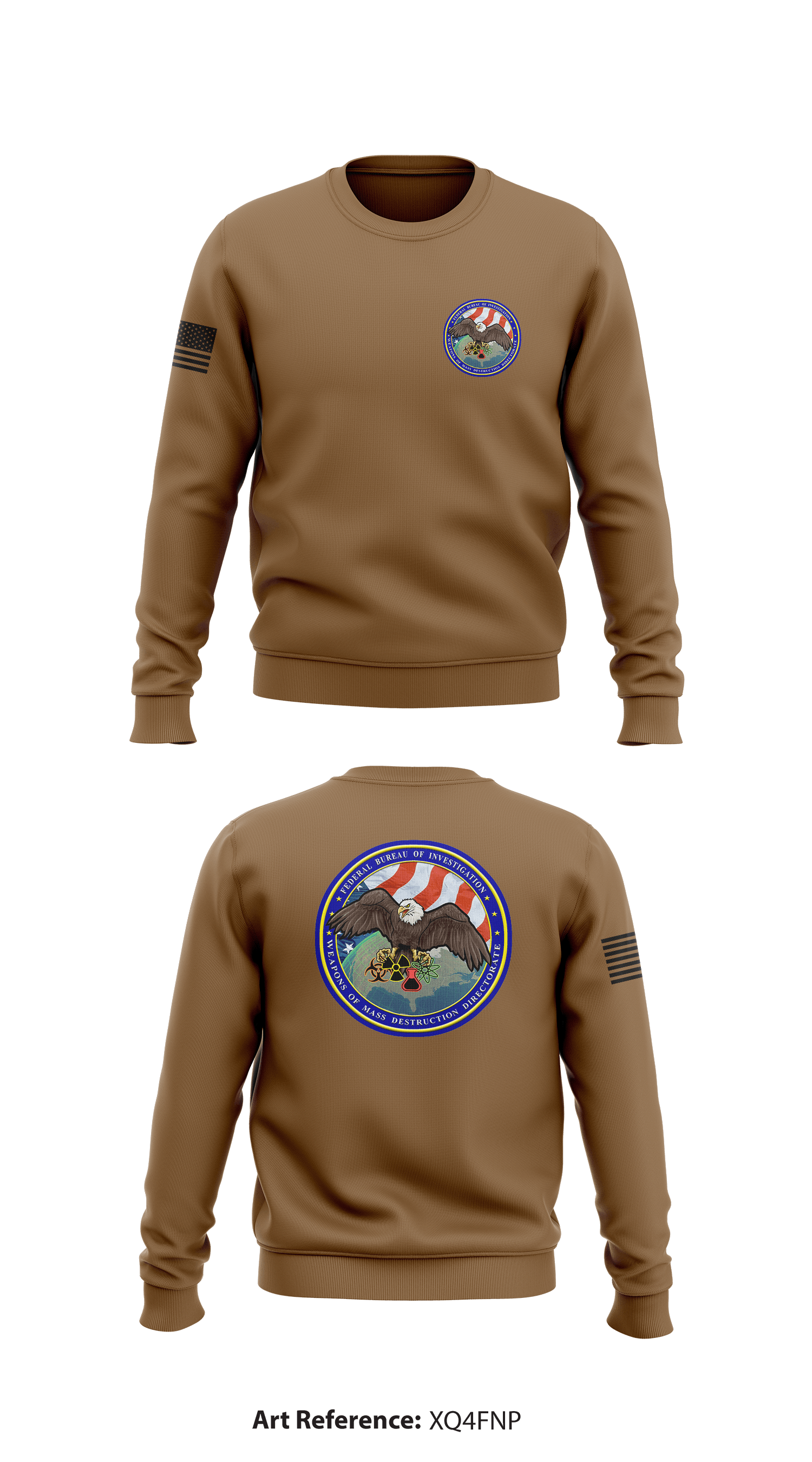 FBI Store 1 Core Men s Crewneck Performance Sweatshirt xq4Fnp