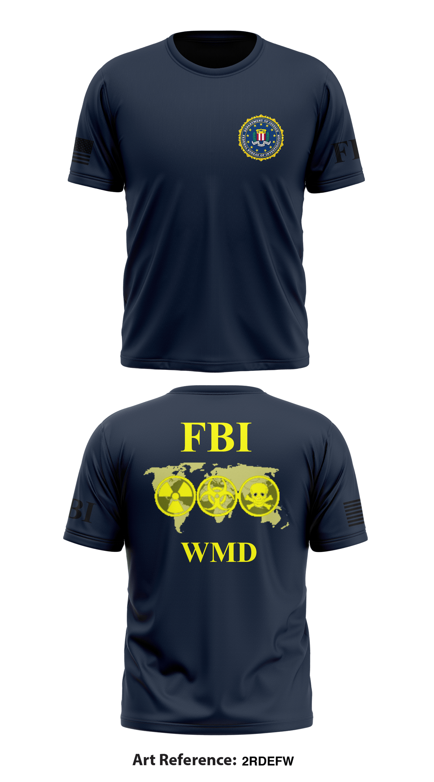 FBI Store 1 Core Men's SS Performance Tee - 2rDEfW