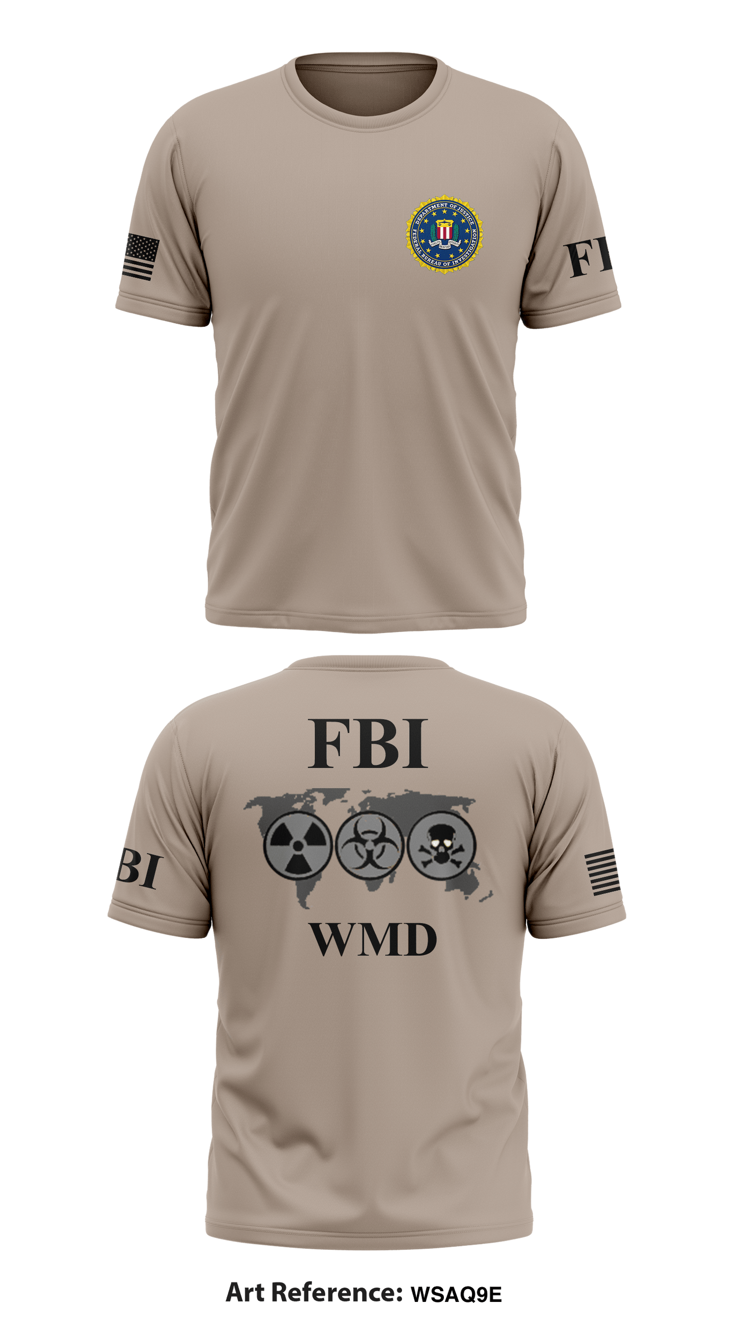 FBI Store 1 Core Men's SS Performance Tee - wsaQ9e