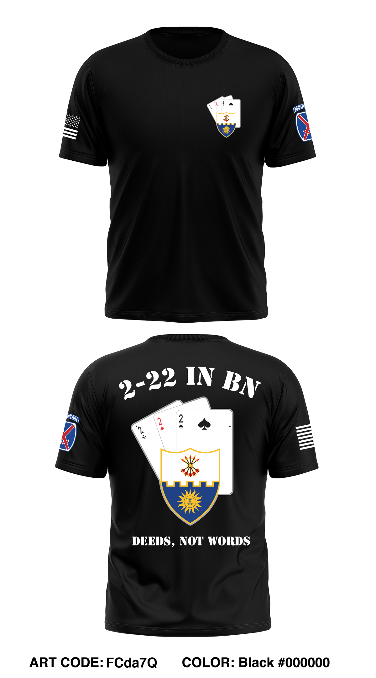 2nd Battalion 22nd infantry regiment  Store 1 Core Men's SS Performance Tee - FCda7Q