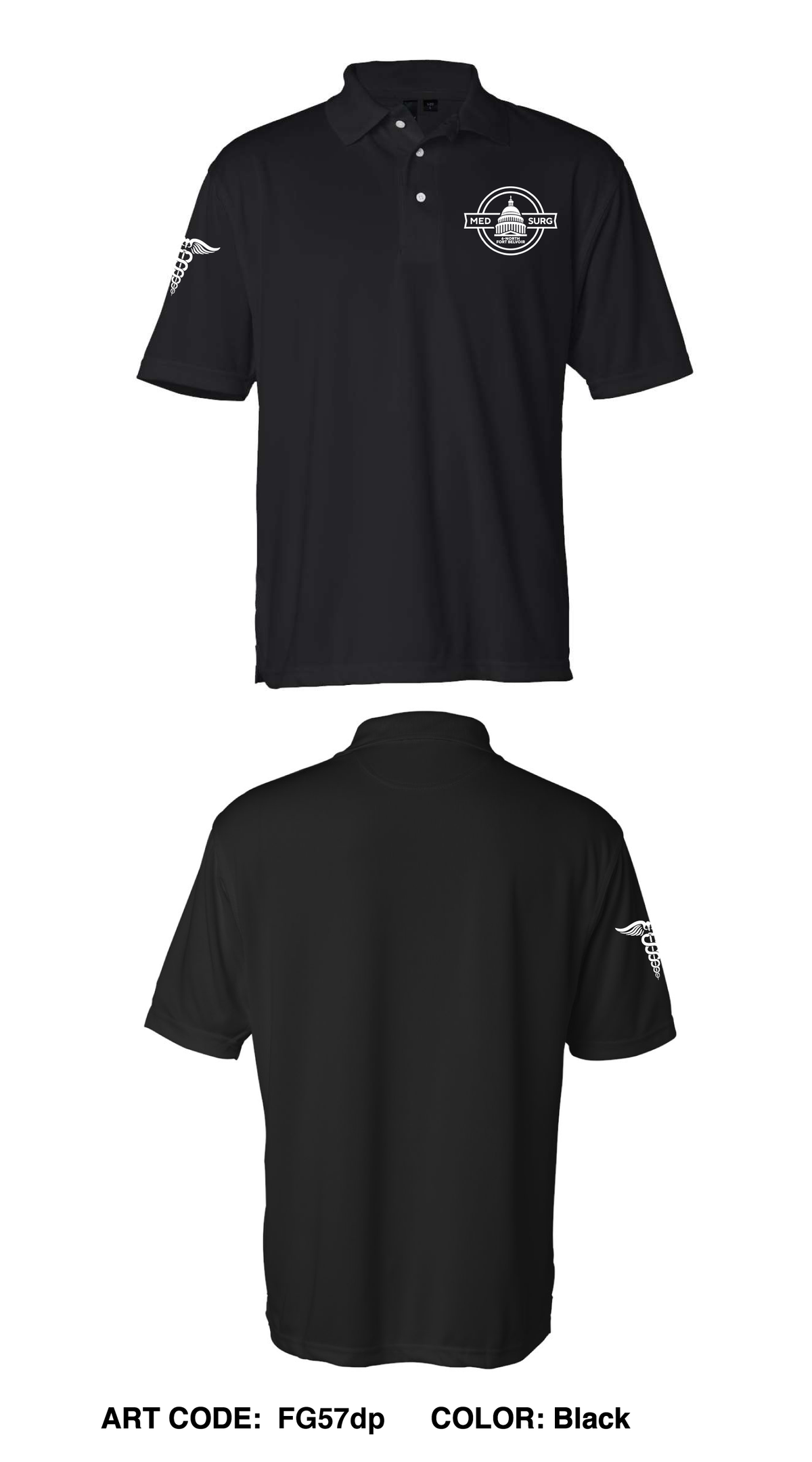 Fort Belvoir Community Hospital, 6-North Core Men's SS Performance Polo - FG57dp