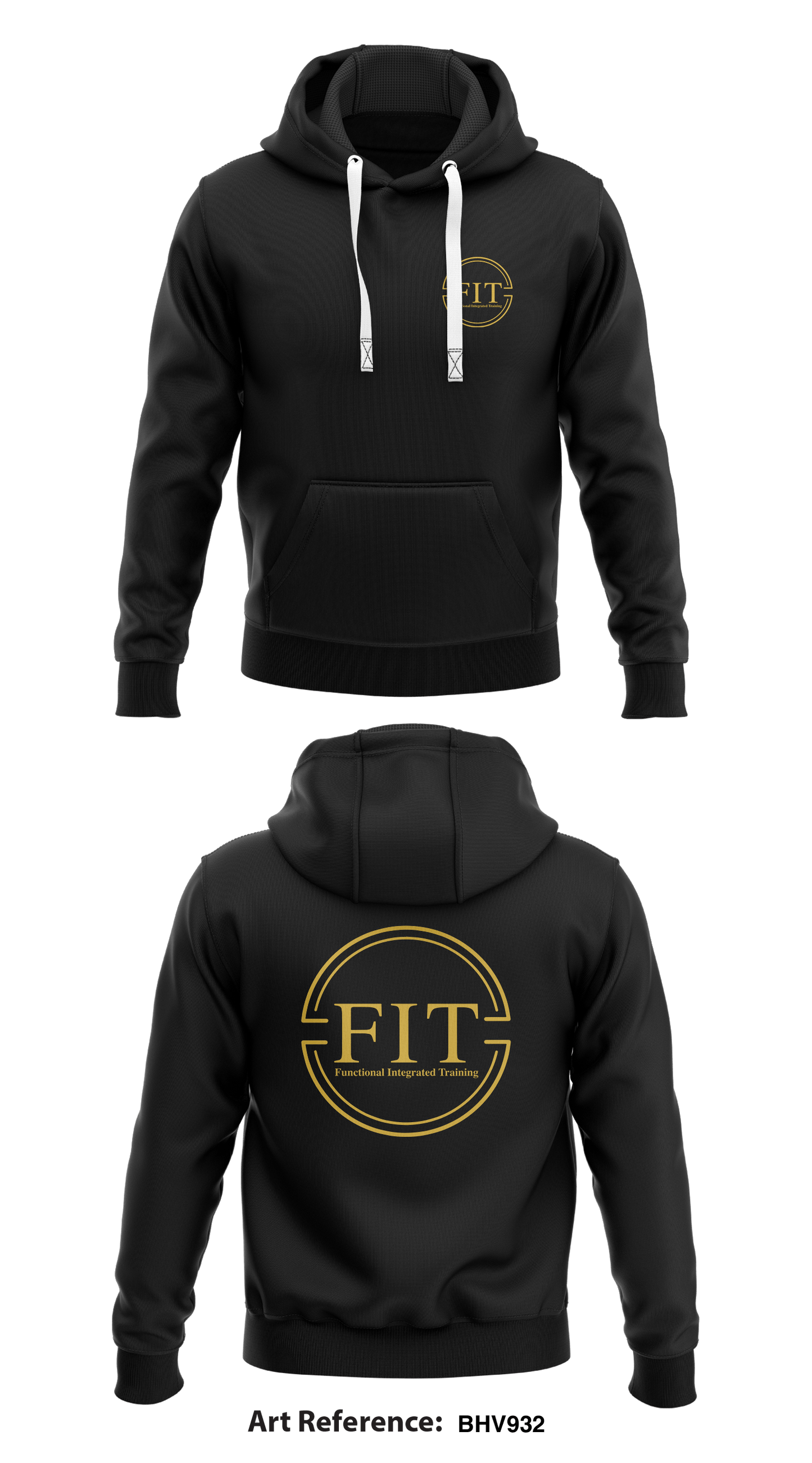 FIT Store 1  Core Men's Hooded Performance Sweatshirt - BHV932