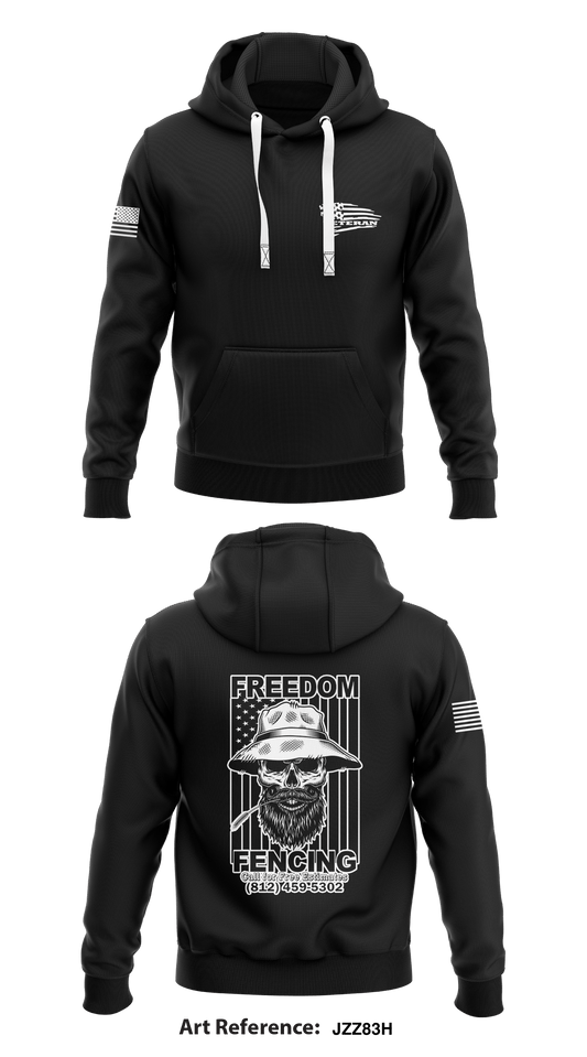 FREEDOM FENCING  Core Men's Hooded Performance Sweatshirt - JZZ83h