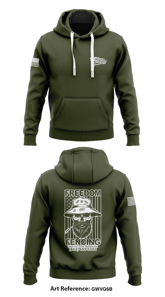 FREEDOM FENCING  Core Men's Hooded Performance Sweatshirt - GwVg6B