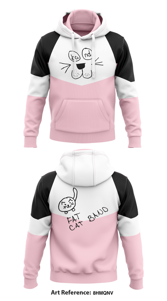 Fat Cat Band  Core Men's Hooded Performance Sweatshirt - 8hMqnv