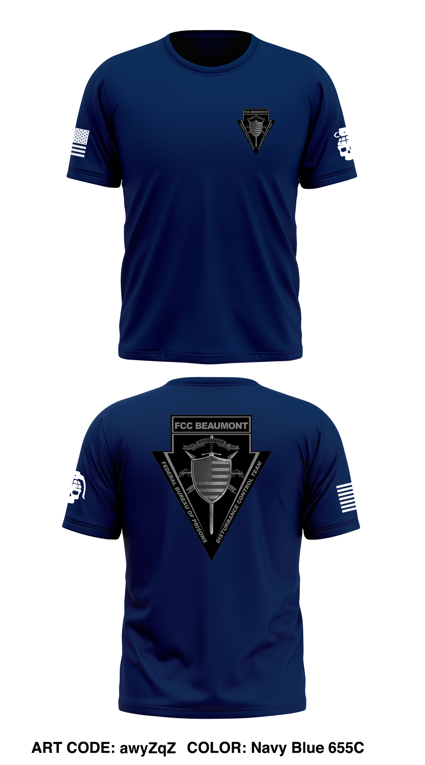 Federal Bureau of Prisons, Disturbance Control Team, DCT Core Men's SS Performance Tee - awyZqZ