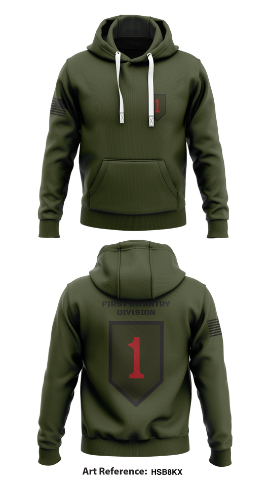 First Infantry division Store 1 Core Men's Hooded Performance Sweatshirt - Hsb8kX