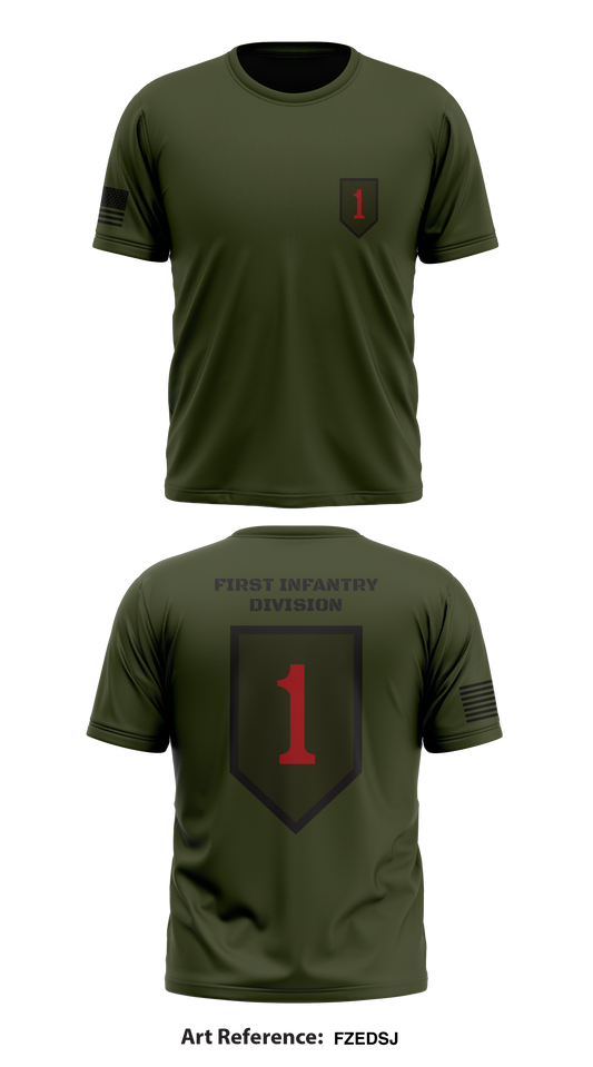 First Infantry division Store 1 Core Men's SS Performance Tee - fzeDSj