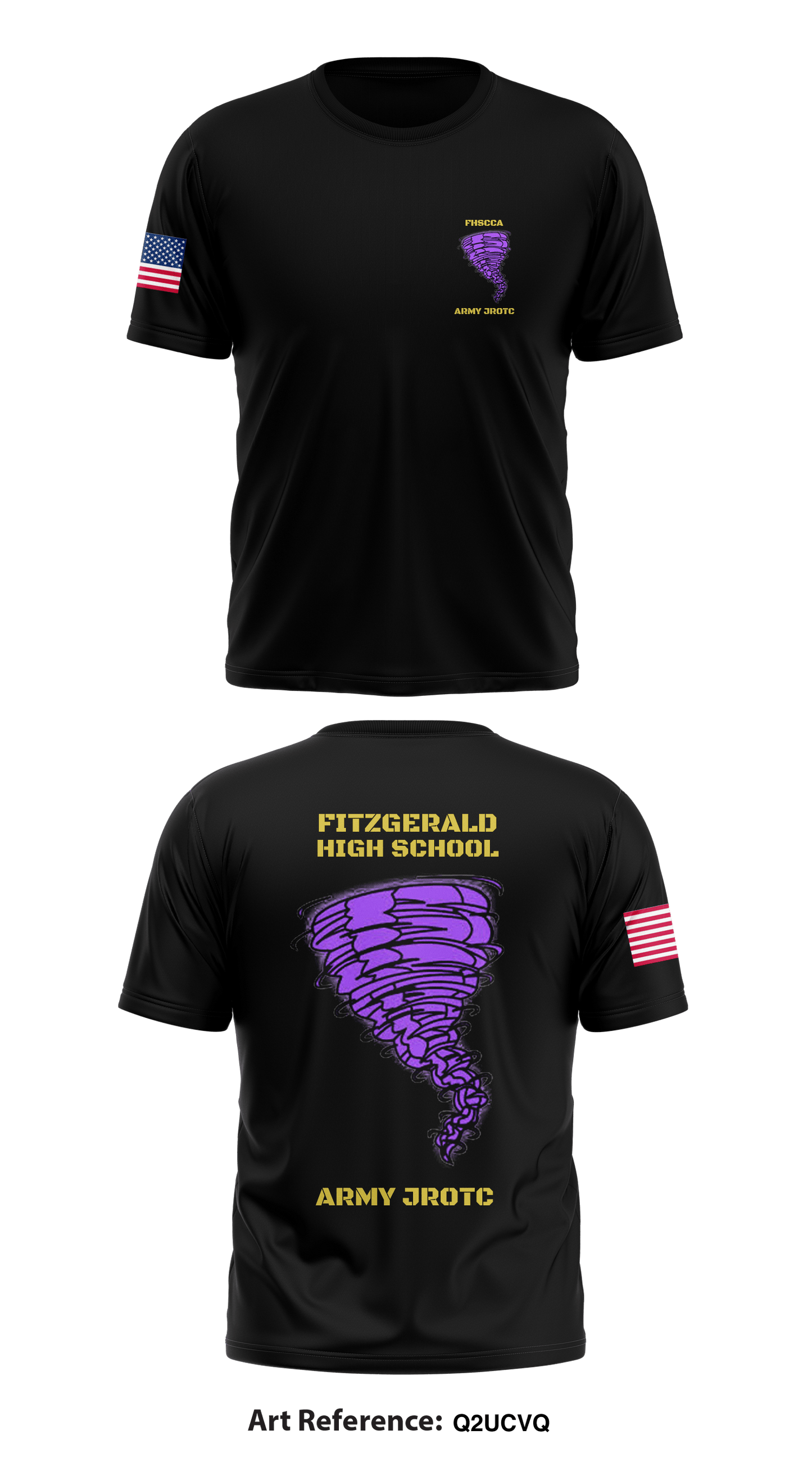 Fitzgerald High school College and Career Academy Army JROTC Store 1 Core Men's SS Performance Tee - q2uCVQ