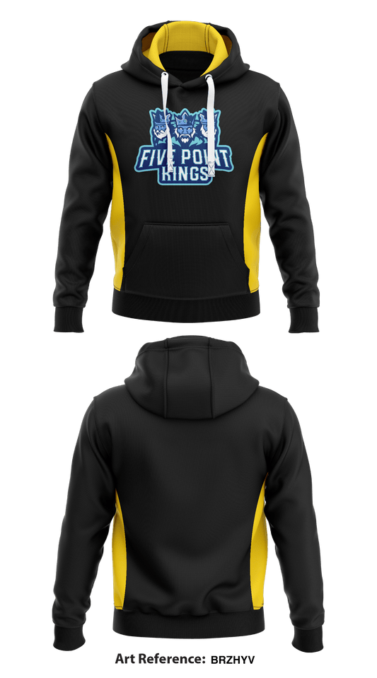 Five Point Kings Store 1  Core Men's Hooded Performance Sweatshirt - Brzhyv