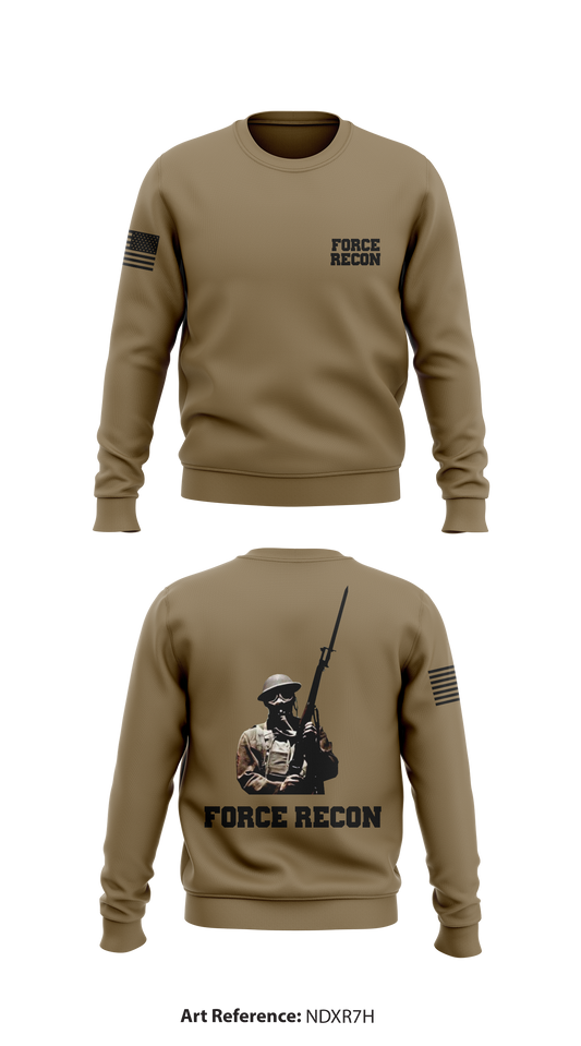 Force Recon Store 1 Core Men's Crewneck Performance Sweatshirt - nDXR7H