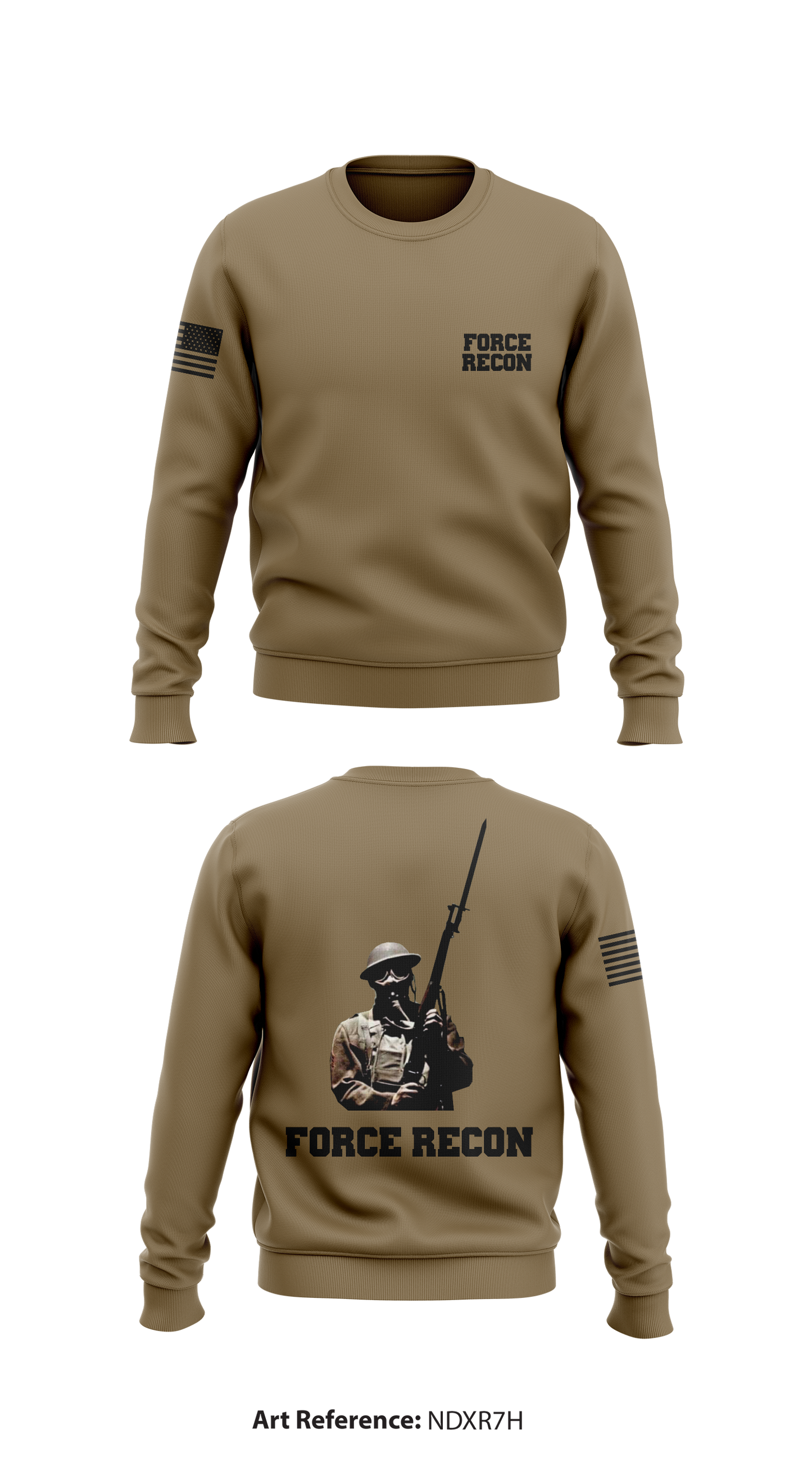 Force Recon Store 1 Core Men's Crewneck Performance Sweatshirt - nDXR7H