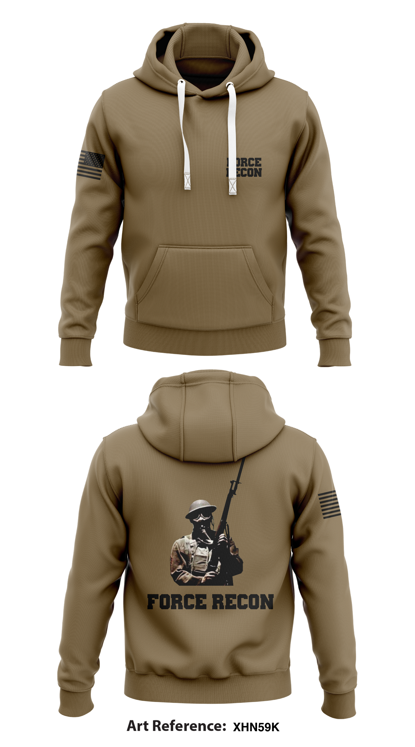 Force Recon Store 1  Core Men's Hooded Performance Sweatshirt - xhN59k