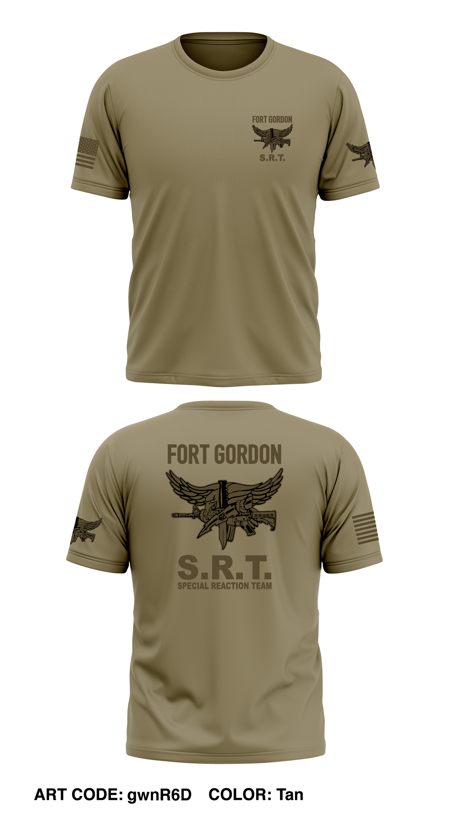 Fort Gordon SRT Store 1 Core Men's SS Performance Tee - gwnR6D