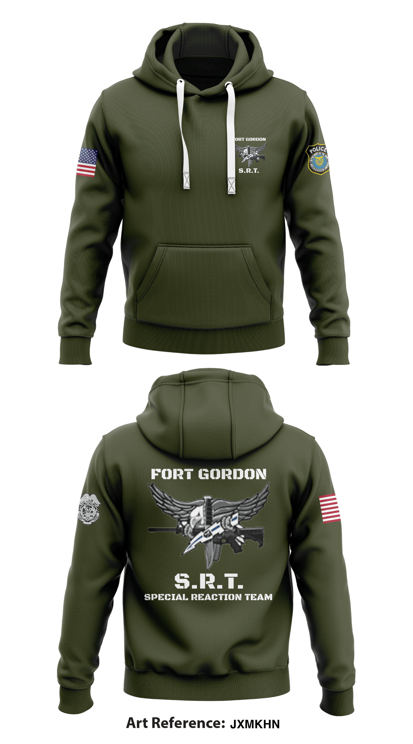 Fort Gordon  Core Men's Hooded Performance Sweatshirt - JXMKHn