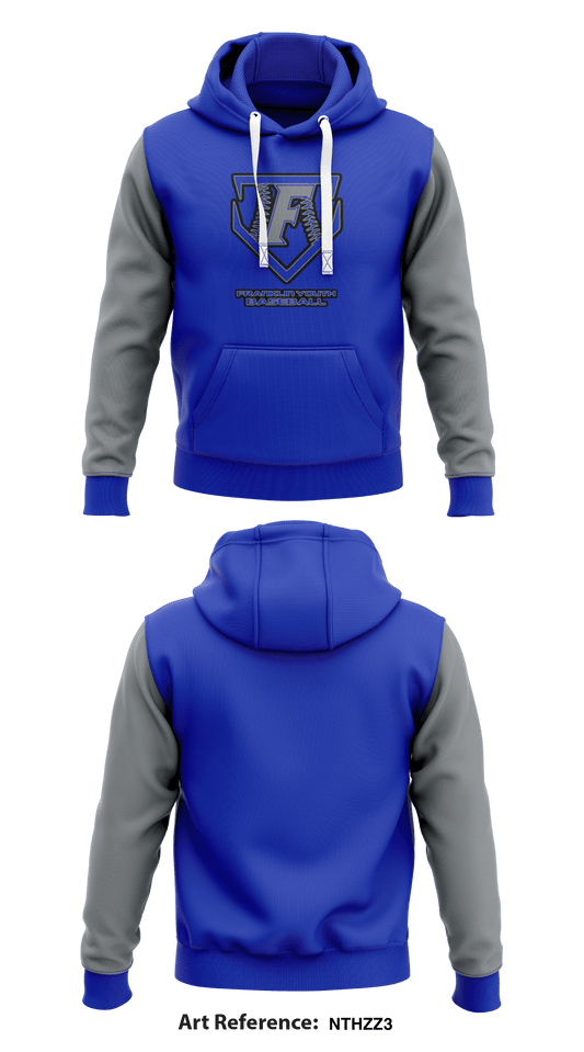 Franklin Youth Baseball  Core Men's Hooded Performance Sweatshirt - nthZZ3