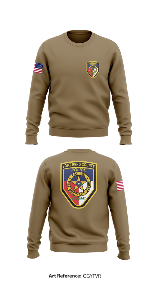 Ft Bend Fire Store 1 Core Men's Crewneck Performance Sweatshirt - qgyFvR