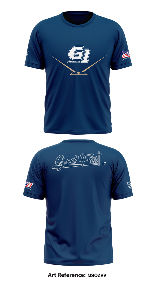 G1 (GODFIRST) Store 1 Core Men's SS Performance Tee - MSQZvv