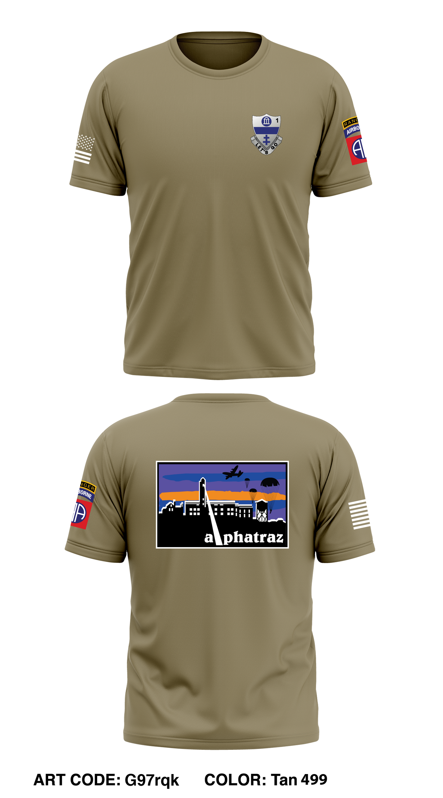 A CO, 1st BN, 325th AIR Core Men's SS Performance Tee - G97rqk