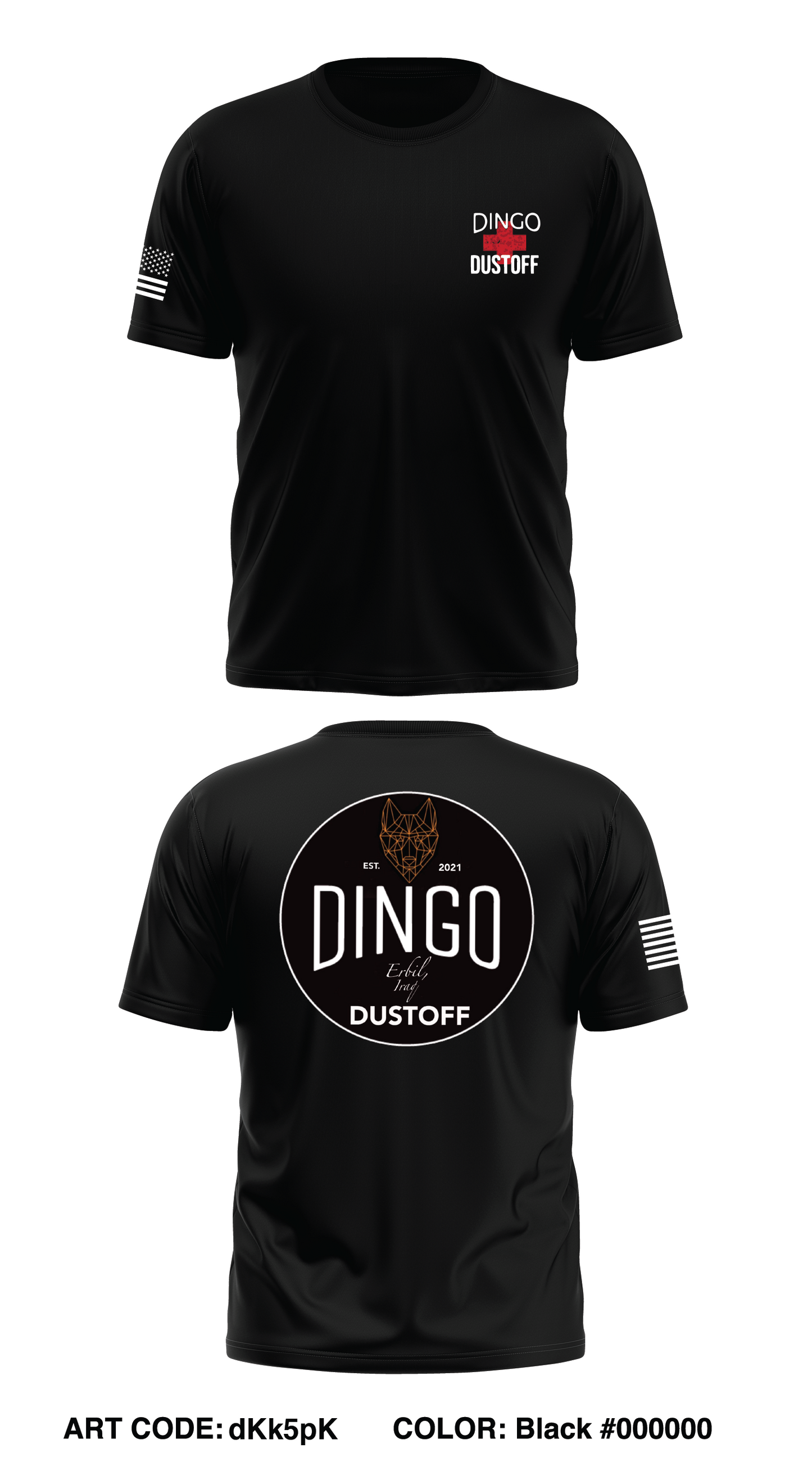 G CO, 1-168 Erbil DUSTOFF Store 1 Core Men's SS Performance Tee - dKk5pK