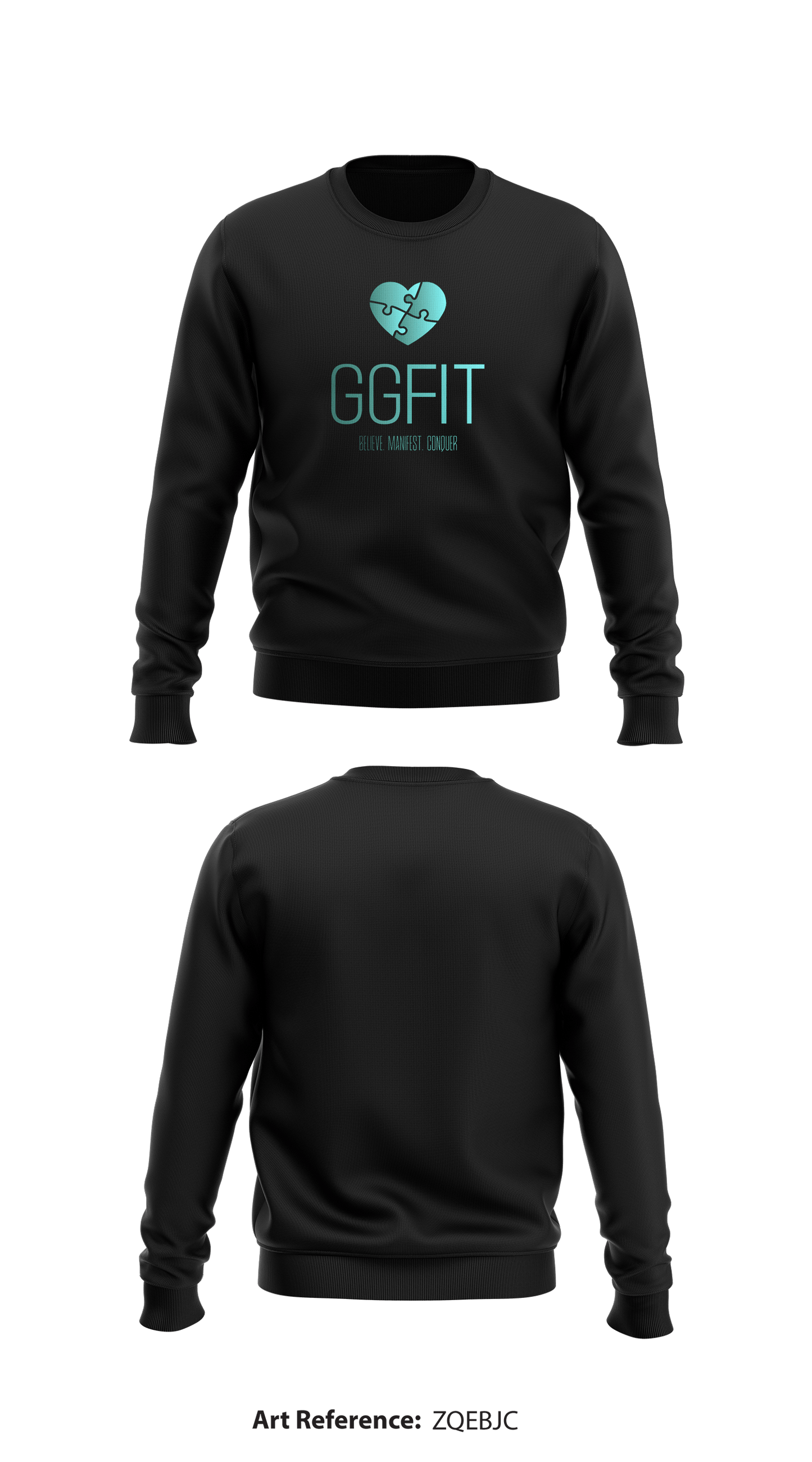GGFit Store 1 Core Men's Crewneck Performance Sweatshirt - zqebjc