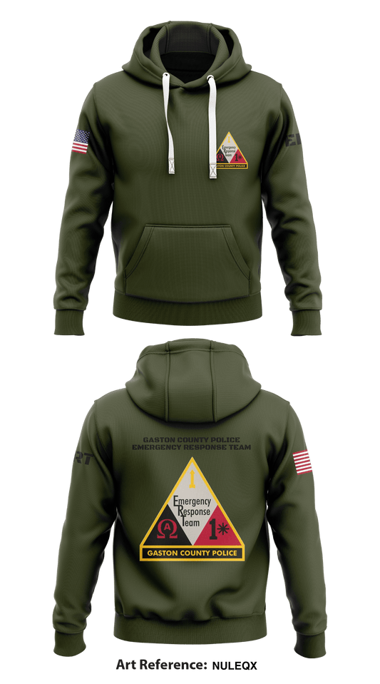 Gaston County Police Emergency Response Team Store 1  Core Men's Hooded Performance Sweatshirt - nULeQX