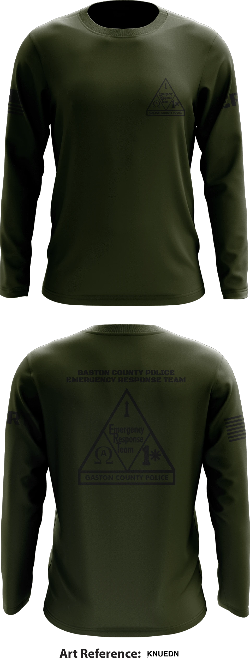 Gaston County Police Emergency Response Team Store 1 Core Men's LS Performance Tee - kNUedN