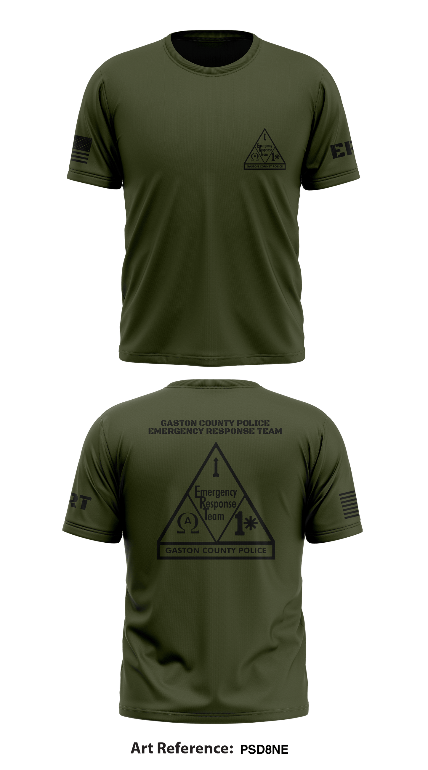 Gaston County Police Emergency Response Team Store 1 Core Men's SS Performance Tee - PSD8Ne