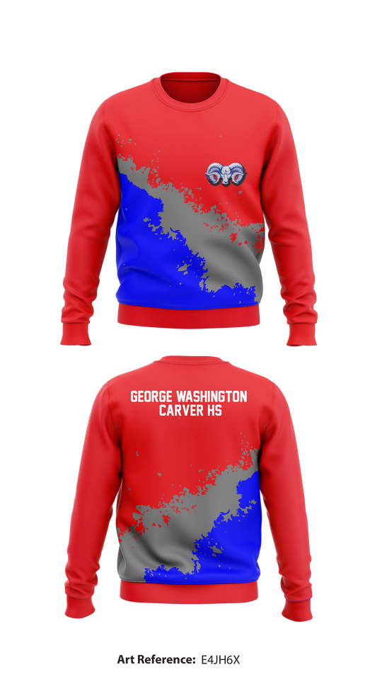 George Washington Carver HS Store 1 Core Men's Crewneck Performance Sweatshirt - qwLGVr