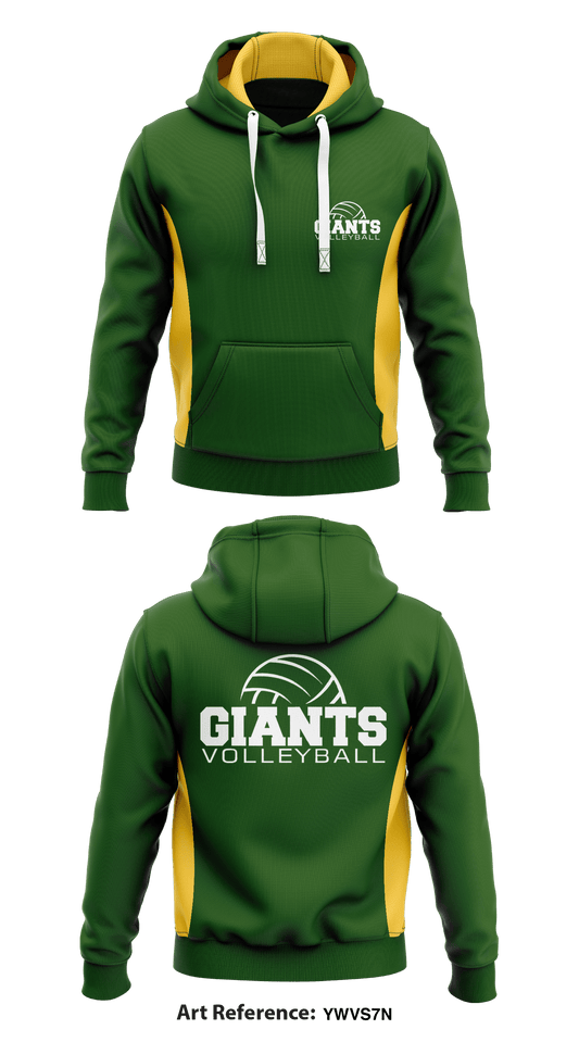 Giants Volleyball  Core Men's Hooded Performance Sweatshirt - ywVS7n