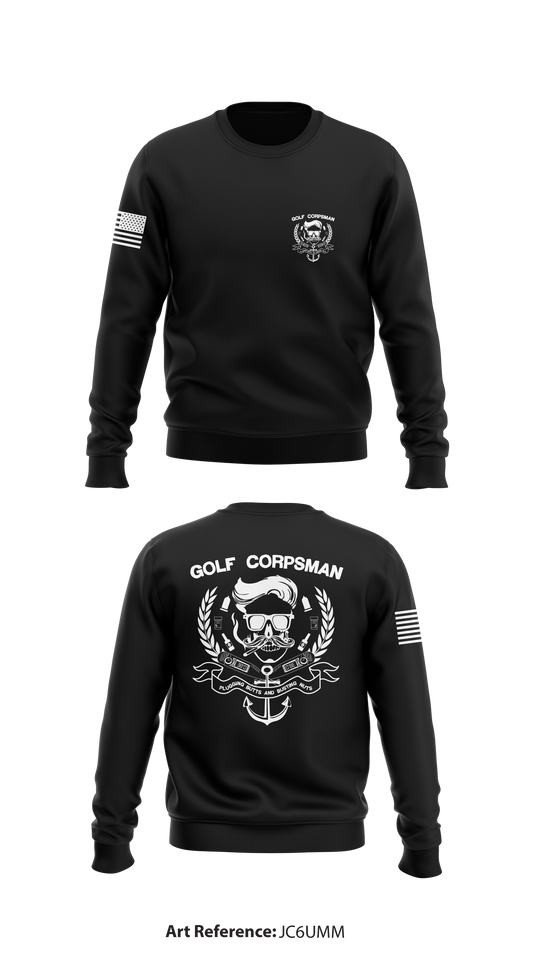 Golf Company Corpsmen Store 1 Core Men's Crewneck Performance Sweatshirt - Jc6UMm
