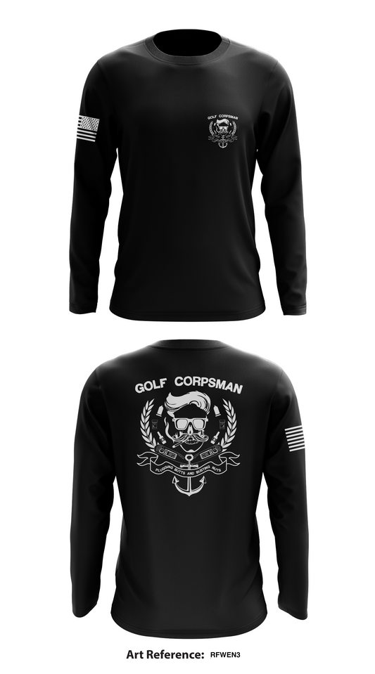 Golf Company Corpsmen Store 1  Core Men's LS Performance Tee - rFweN3