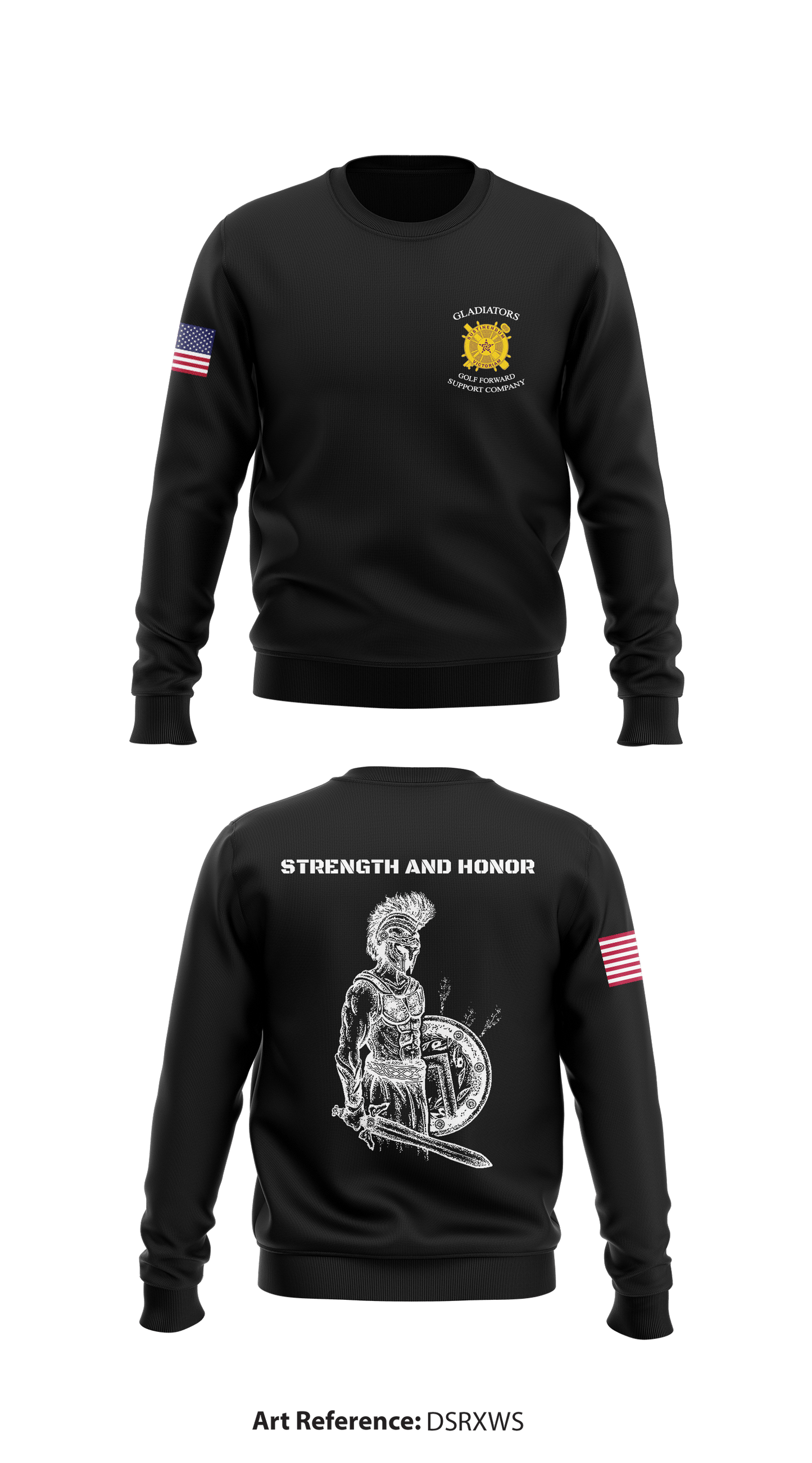 Golf Forward Support Company Store 1 Core Men's Crewneck Performance Sweatshirt - DSRxws