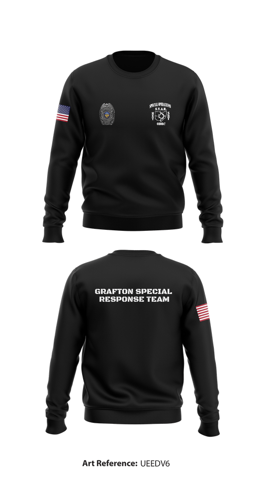 Grafton Special Response Team Store 1 Core Men's Crewneck Performance Sweatshirt - ueEdv6