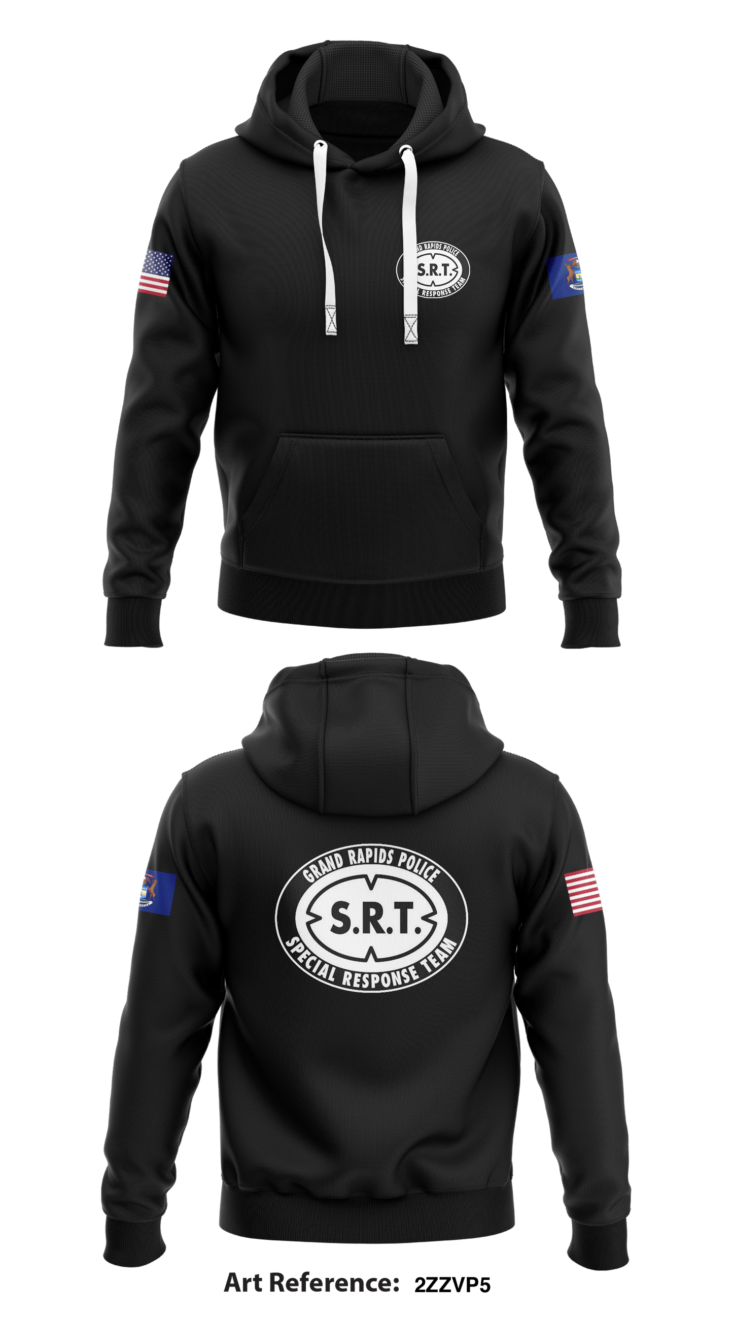 Grand Rapids Police Special Response Team Store 1  Core Men's Hooded Performance Sweatshirt - 2ZZVP5