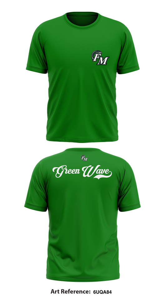 Green wave  Store 1 Core Men's SS Performance Tee - 6UQa84