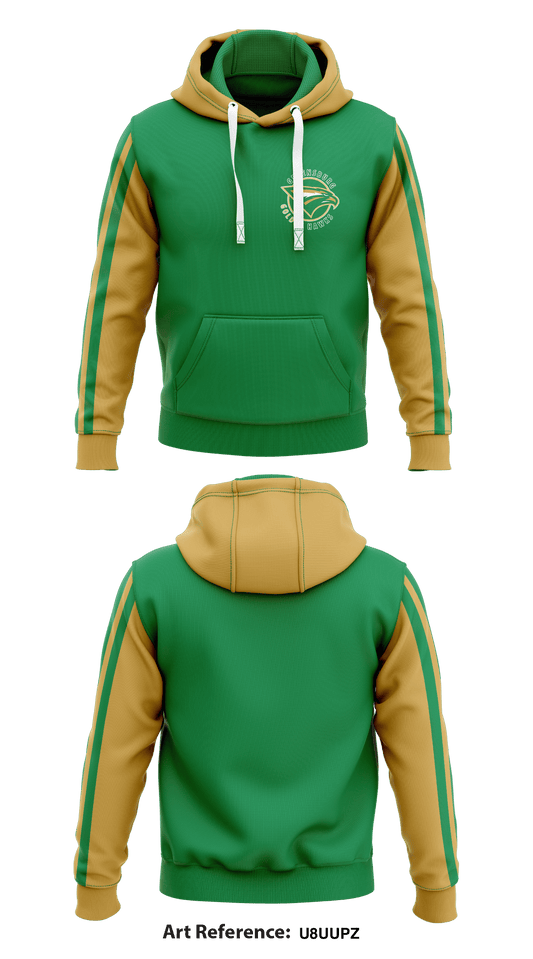 Greensburg Goldenhawks football organization  Core Men's Hooded Performance Sweatshirt - U8uUpz