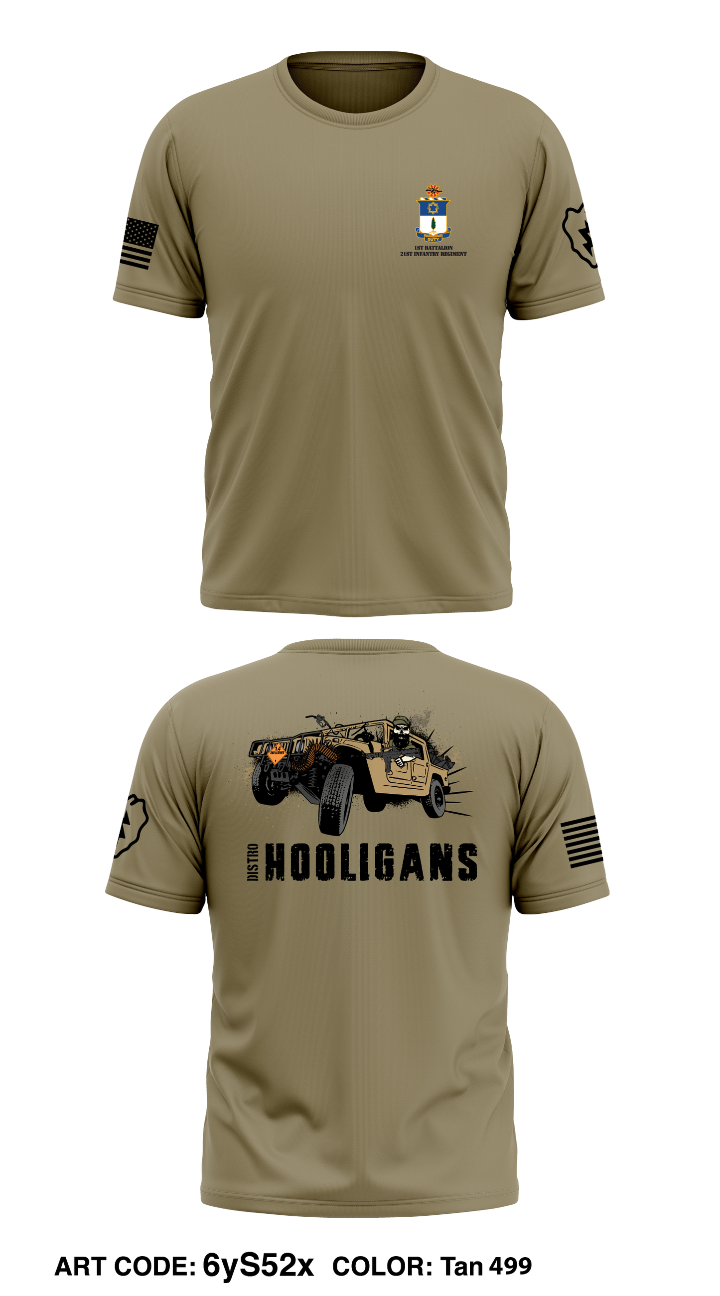 H Co, 2IBCT, 25th ID  Store 1 Core Men's SS Performance Tee - 6yS52x