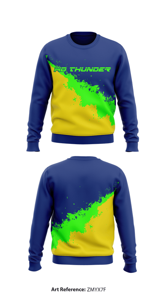 HD Thunder Store 1 Core Men's Crewneck Performance Sweatshirt - ZMYX7f