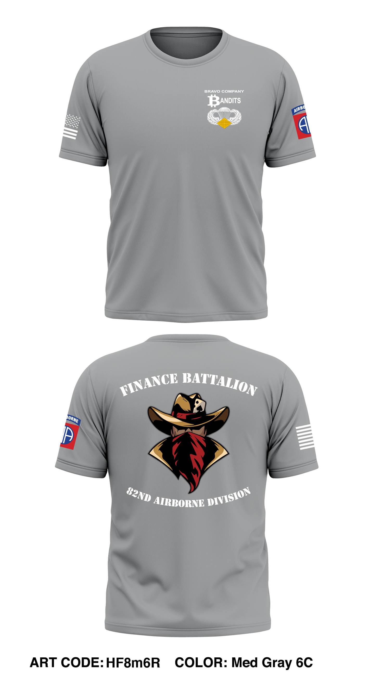 Bravo Company, Finance Battalion, 82nd Airborne Division Core Men's SS Performance Tee - HF8m6R