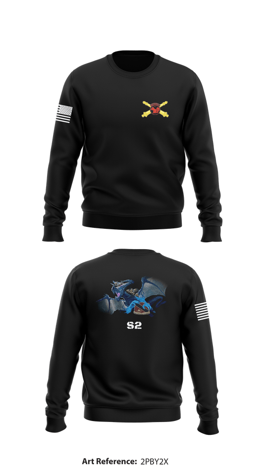 HHB 4-133rd FA HIMARS Store 1 Core Men's Crewneck Performance Sweatshirt - 2pBy2X