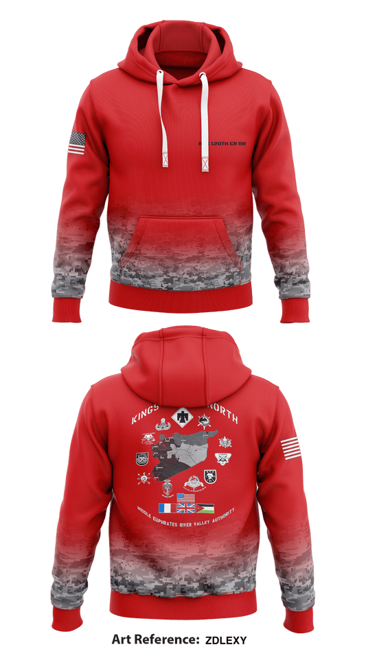 HHC 12th EN BN  Core Men's Hooded Performance Sweatshirt - zDLexy