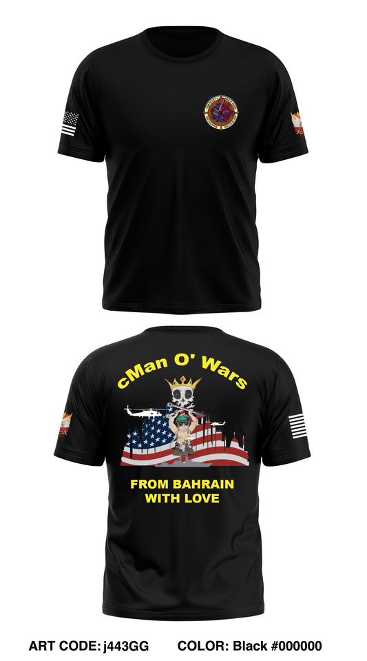 HSM-48.4 MAN O' WARS Store 1 Core Men's SS Performance Tee - j443GG