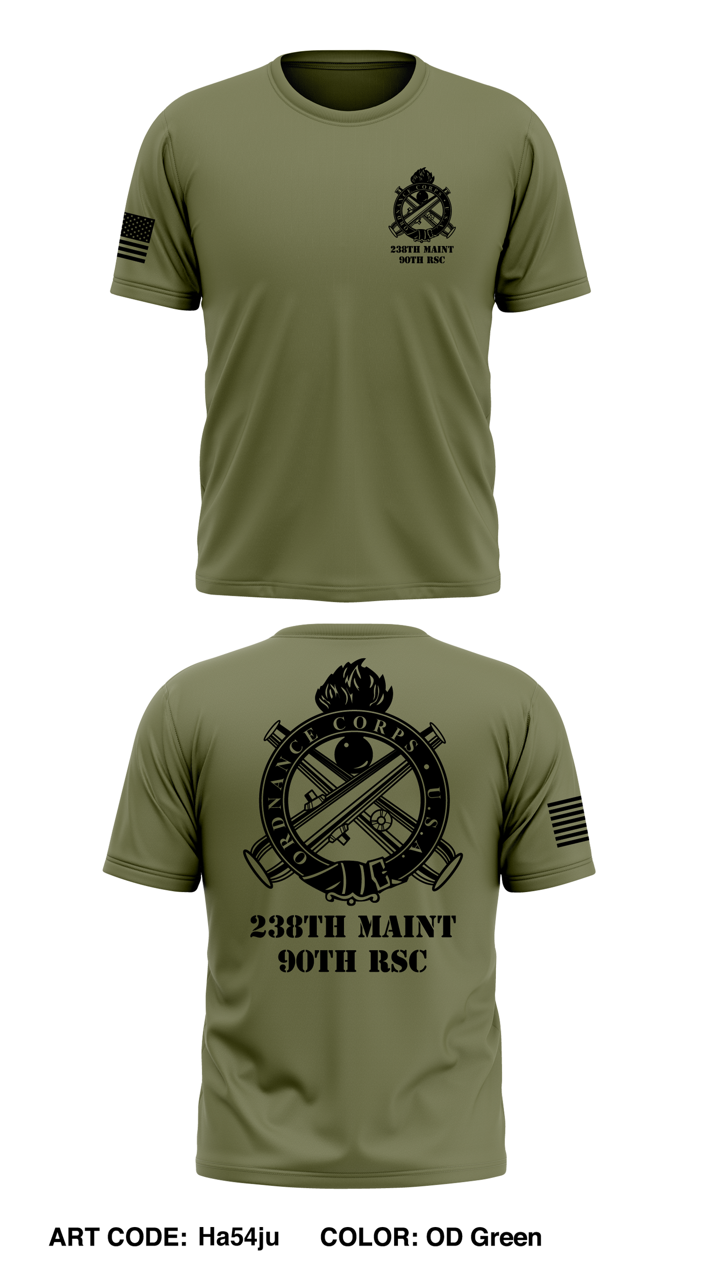 238th Maint 90Th RSC Store 1 Core Men's SS Performance Tee - Ha54ju