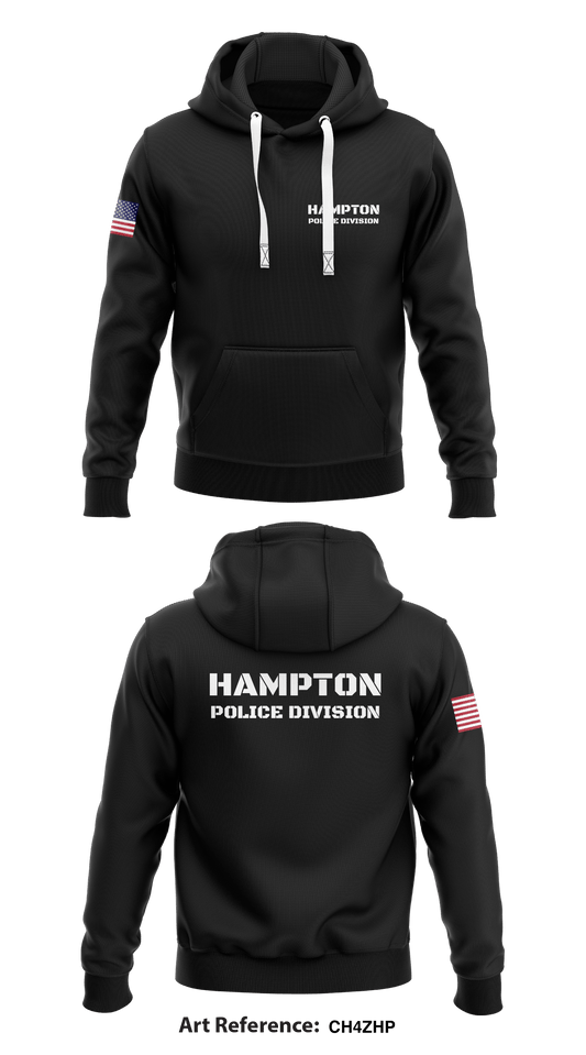 Hampton Police Division Store 1  Core Men's Hooded Performance Sweatshirt - ch4zhP